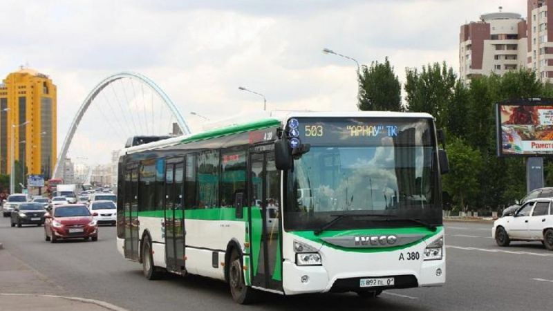 Автобус Автобус, қоғамдық көлік, Астана, жүріс бағытындағы өзгеріс
