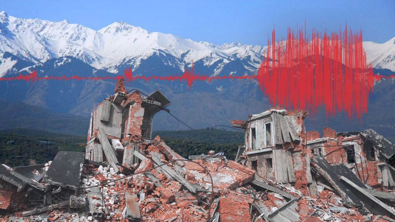 Третье за сутки землетрясение зафиксировали на близ Алматы
