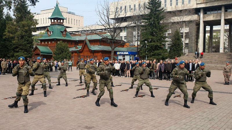 элементы рукопашного боя, призывники в Алматы