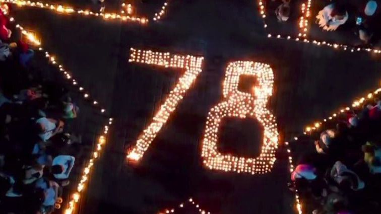 Тысячи свечей зажгли жители Усть-Каменогорска в память о павших Второй мировой войны 