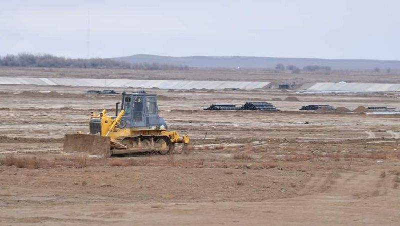 поле, спецмашина туркестанская область, водоснабжение, работы