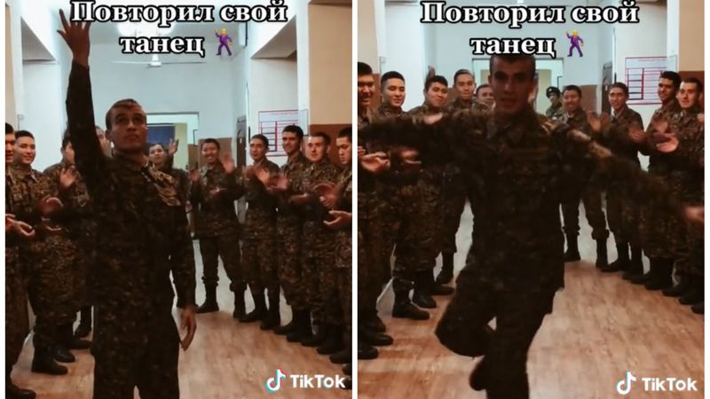 Танец казахстанского солдата покоряет TikTok