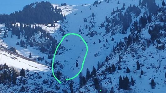 Лыжники-фрирайдеры спровоцировали сход лавины в горах близ Алматы