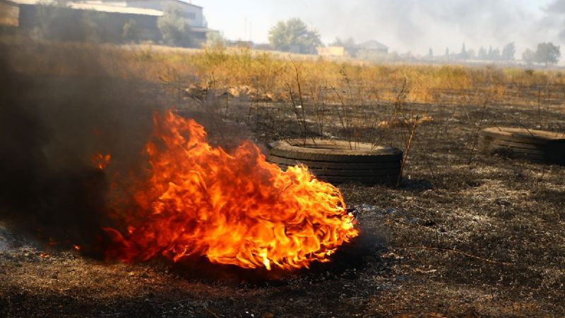 Пожар в Алматинской области