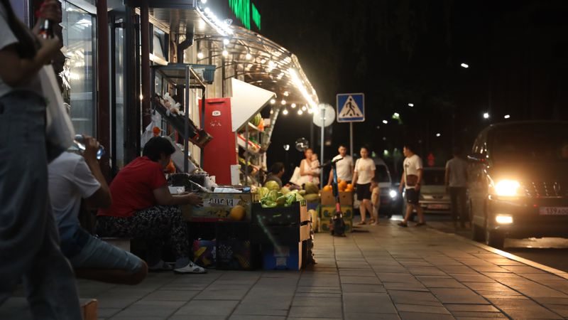 освещение, ночные улицы Алматы, электроэнергия