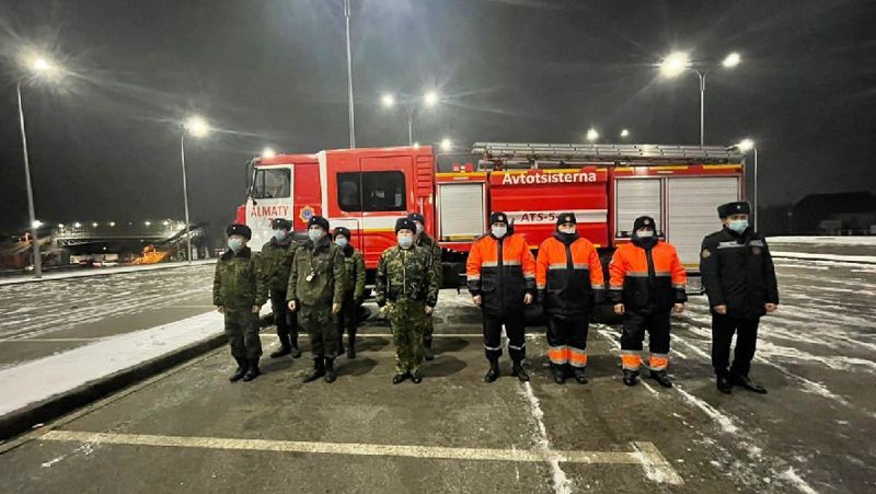 Пожарные Алматы Пожарные дежурили в Новый год