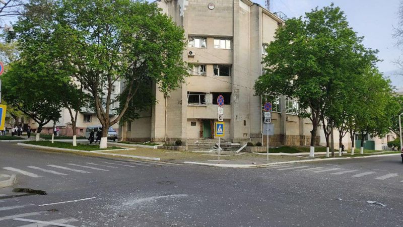 Здание МГБ в Тирасполе Обстреляно из гранатометов