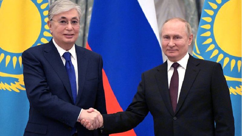 Тоқаев пен Путин Қазақстан, Қазақстан президенті, Ресей, Ресей президені, ҰҚШҰҚ