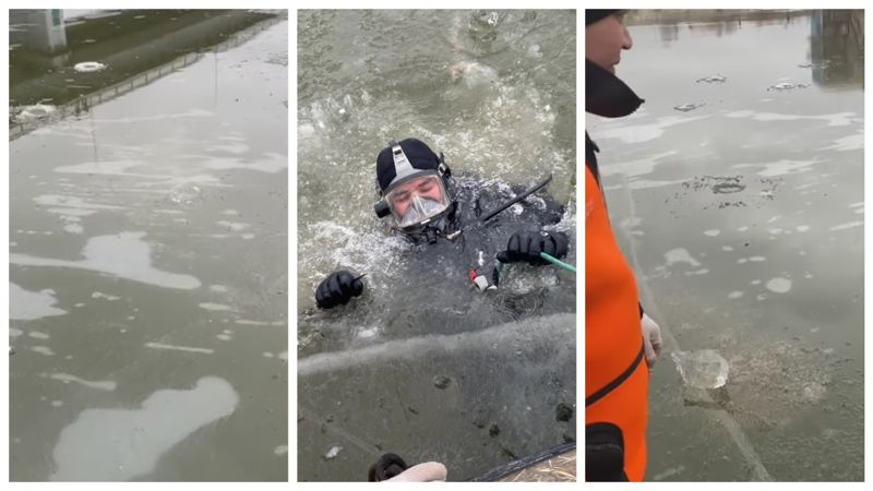 Третьи сутки ищут тело мужчины, провалившегося под лед в Атырау