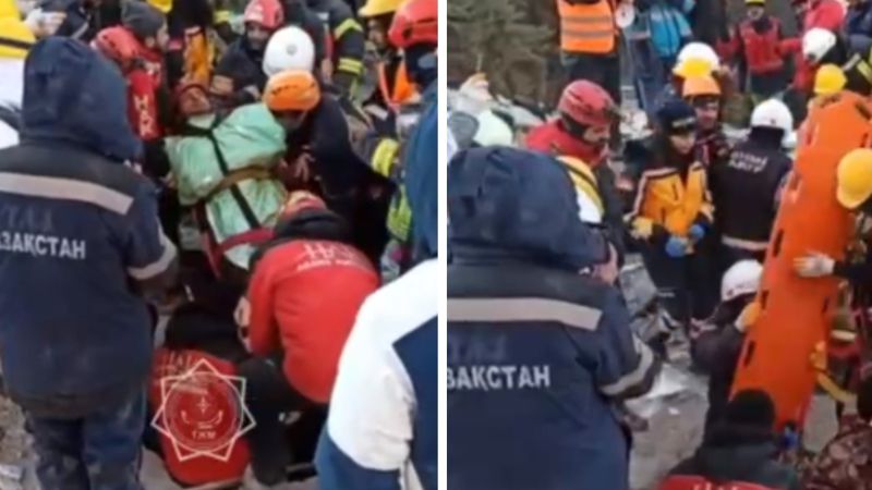 Казахстанские спасатели вытащили из под завалов еще трех выживших
