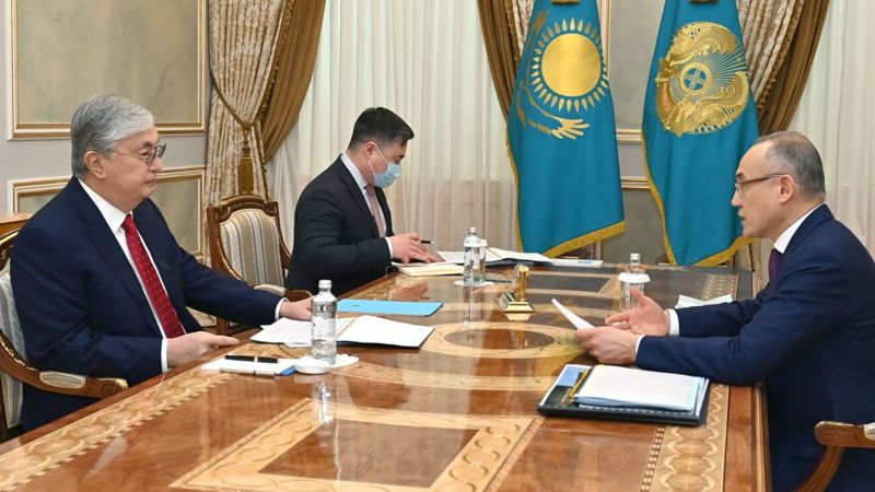 Тоқаев Тоқаев Ұлттық банктің төрағасын қабылдады