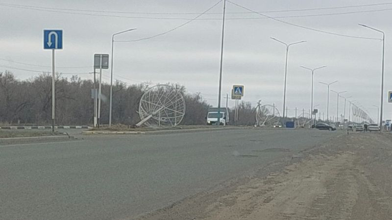 фонари падение