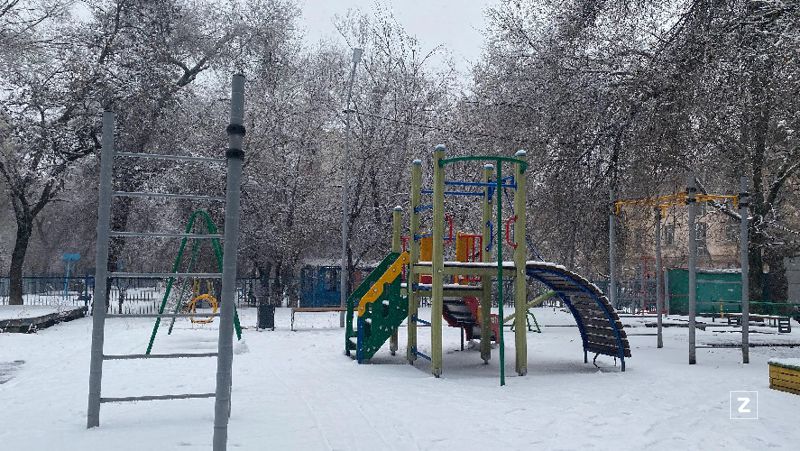 алматы, снегопад, фоторепортаж