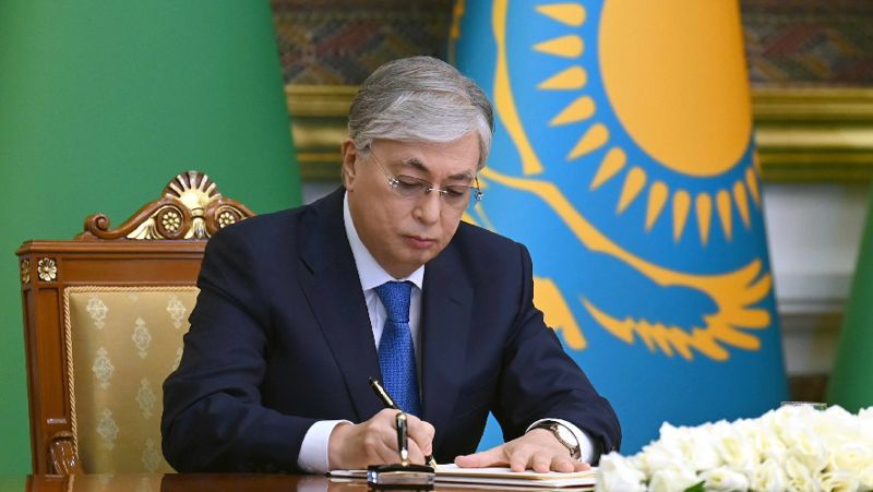токаев, подпись алматинская область, чп