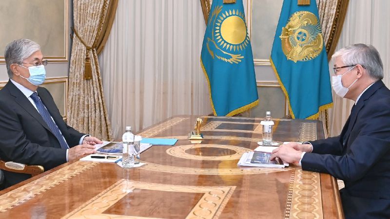 Президент Ұлытау облысының әкімі Берік Әбдіғалиұлын қабылдады Президент Ұлытау облысының әкімі Берік Әбдіғалиұлын қабылдады