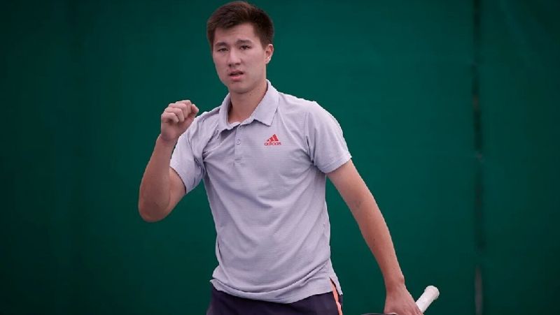 Казахстанский теннисист Бейбит Жукаев на ITF в Дохе