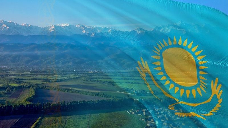 казахстан, флаг Казахстан, шелковый путь
