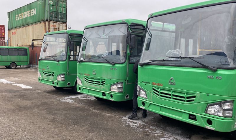 в Алматы на некоторые маршруты выйдут новые автобусы