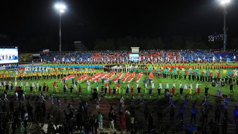 В Таразе состоялось торжественное открытие VI летней Спартакиады РК
