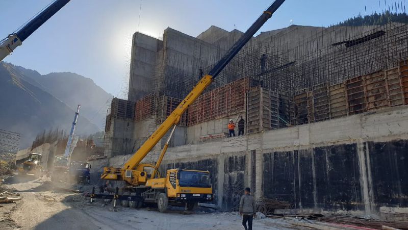 строительство плотины в Алматы