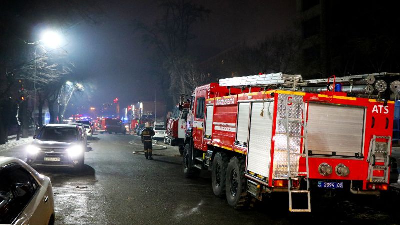 Пожарная машина Пожар Талгар базар