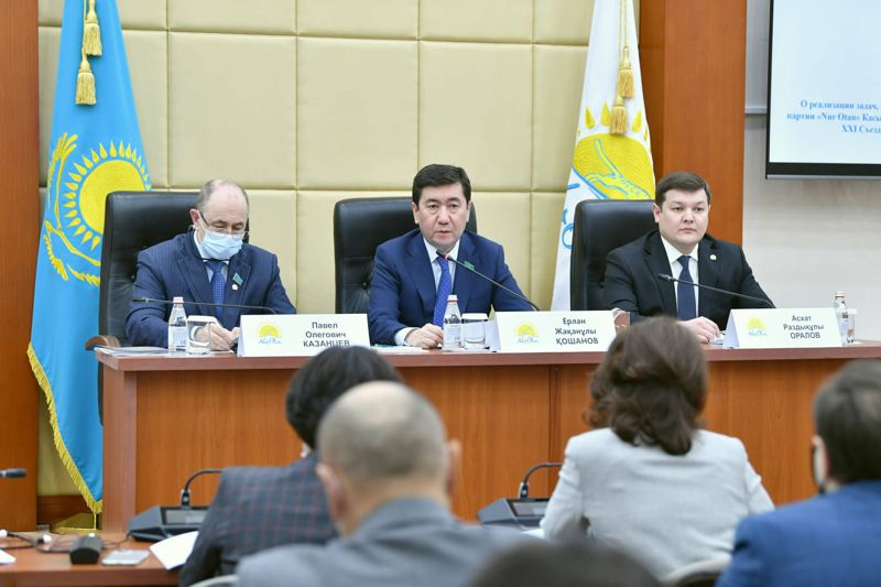 Мәжіліс отырысы Мәжіліс, Nur Otan партиясы