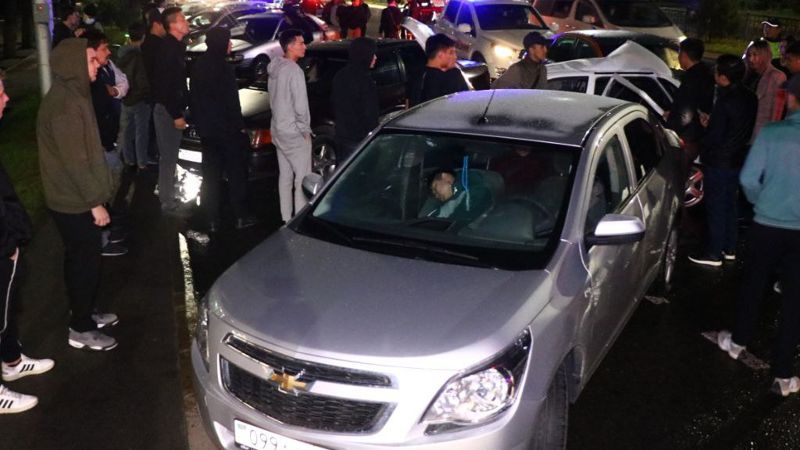 Водитель каршеринга устроил массовое ДТП в Алматы: есть пострадавшие