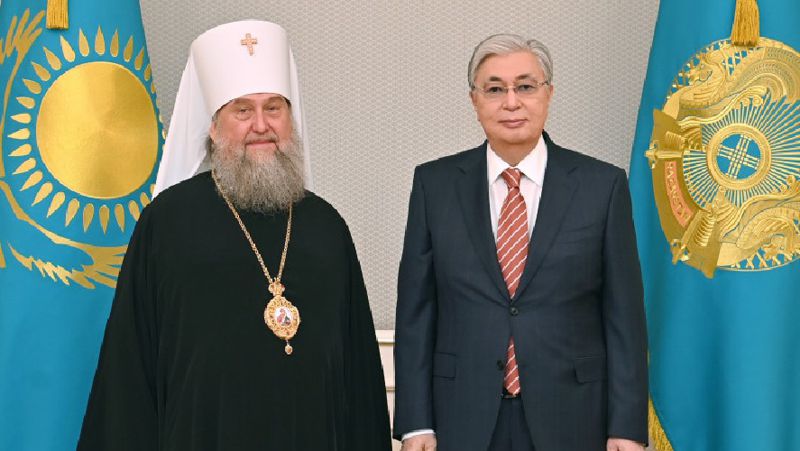 митрополит Астанайский и Казахстанский Александр и Касым-Жомарт Токаев Касым-Жомарт Токаев принял митрополита Астанайского и Казахстанского Александра