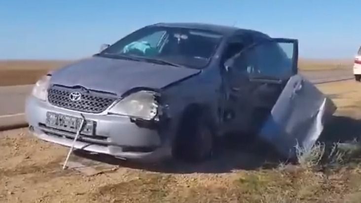 В результате аварии на трассе "Самара-Шымкент" погибли два человека