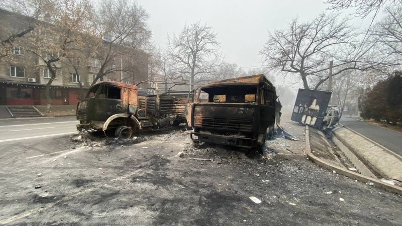 Последствия беспорядков январских событий в Алматы  