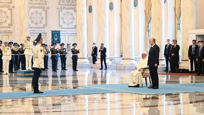 В "Акорде" прошла церемония приветствия Папы Римского
