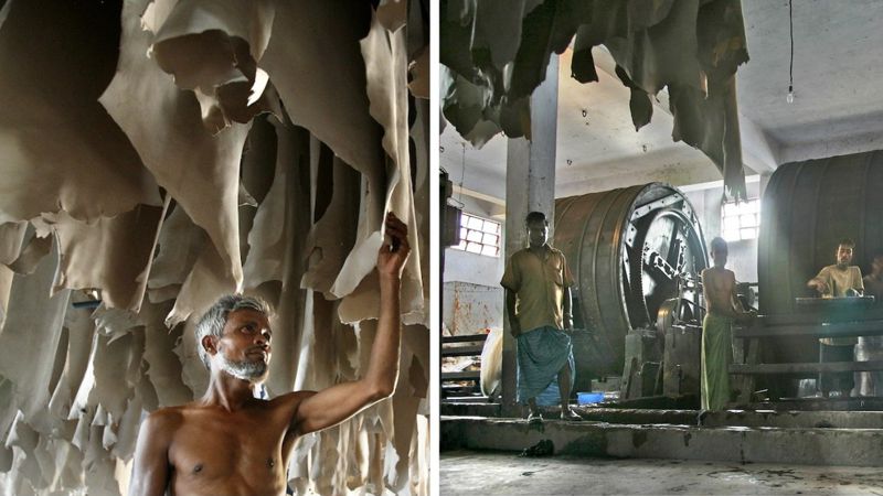 В Бангладеше сосредоточено большое число фабрик, шьют большую часть повседневной одежды, кожевенная фабрика