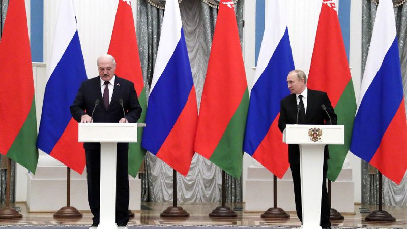Встреча президентов России и Беларуси