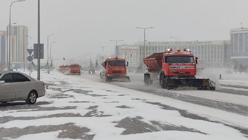 уборка снега дорога