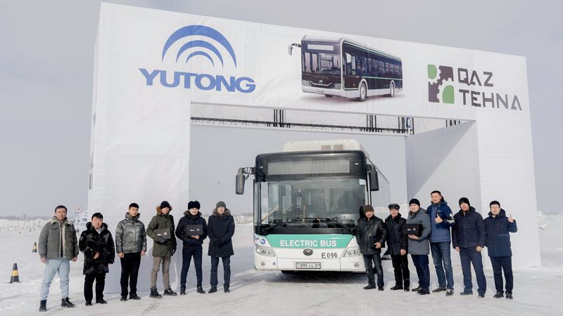 Электробусы компании Yutong успешно доказали, что суровый астанинский мороз им не страшен