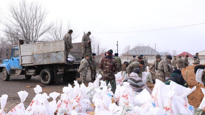Минобороны задействовано в противопаводковых мероприятиях в Туркестанской области