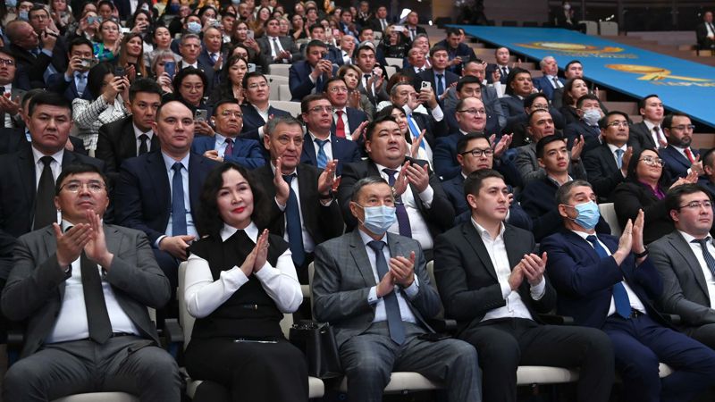 Токаев принял участие в церемонии награждения лауреатов премий 