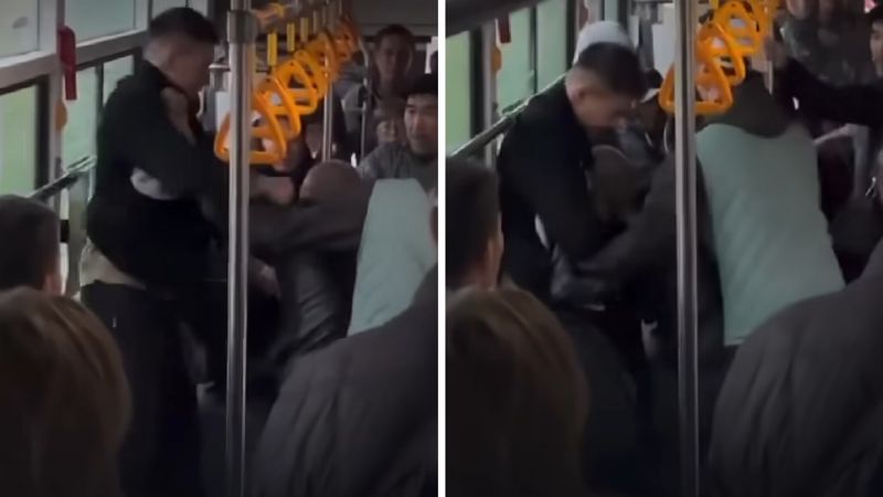 В Семее подросток и взрослый мужчина подрались за место в автобусе