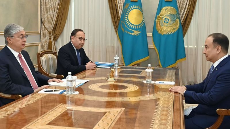 Тоқаев пен Мырзалин Тоқаев пен Мырзалин кездесті