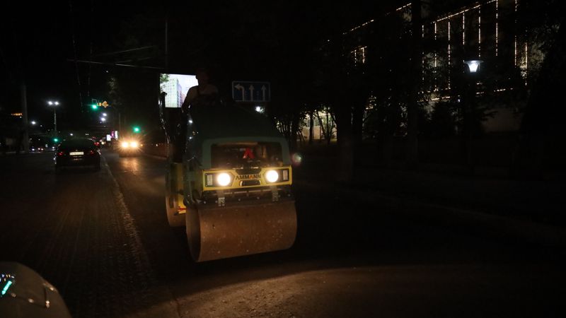 освещение, ночные улицы Алматы, электроэнергия