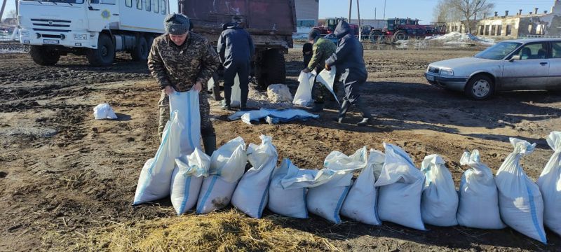 35 домов и 60 подворий подтоплено в селе Карамырза Костанайской области