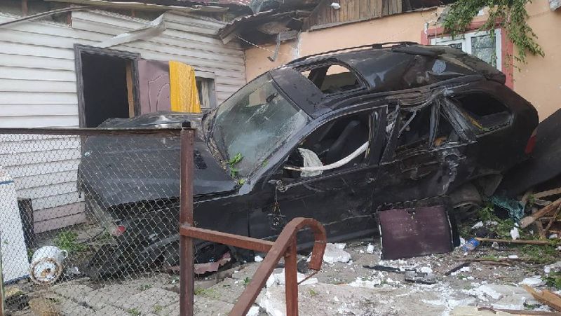 Алматинская область, Боралдай, ДТП, BMW, дом, ДП