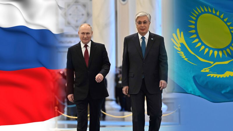 Токаев и Путин Токаев и Путин в Акорде