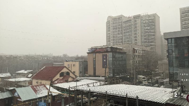 алматы, снегопад, фоторепортаж