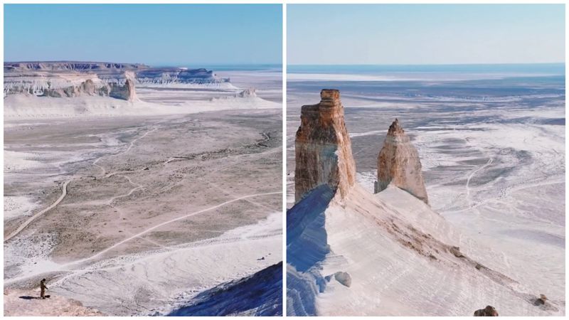 Казахстанский блогер показал местность, где находился древний океан