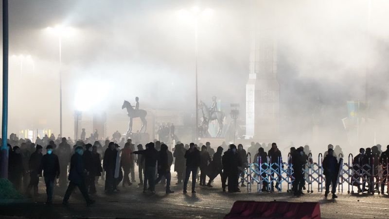 беспорядки в Алматы 