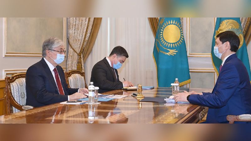Касым-Жомарт Токаев Президент РК, Токаев принял заместителя премьер-министра – министра финансов Ерулана Жамаубаева