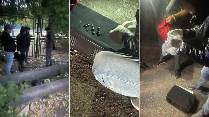 Задержание наркодилера Шепелявого наркодилера с "синтетикой" во рту задержали в Караганде