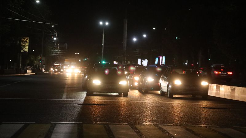 освещение, ночные улицы Алматы, электроэнергия