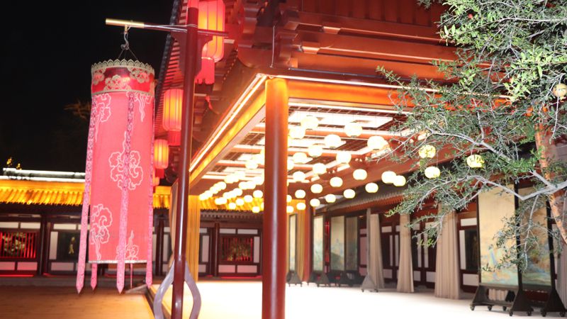 Китай Сиань парк лотосов культура